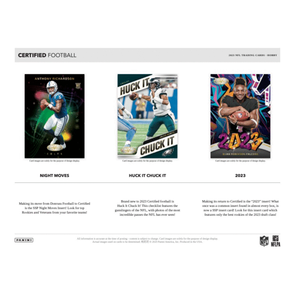 2023 Panini Certified Football Hobby Box - Image 4