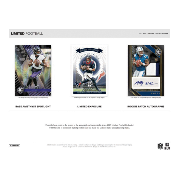 2023 Panini Limited Football Hobby Box - Image 3