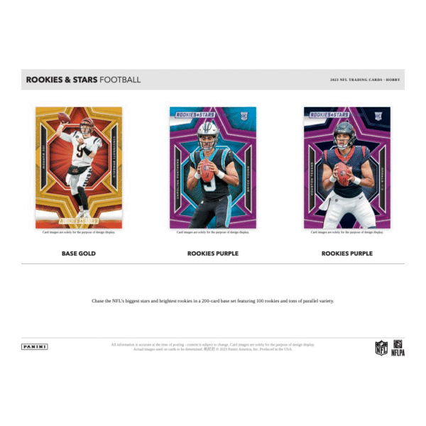 2023 Panini Rookies and Stars Football Hobby Box - Image 3