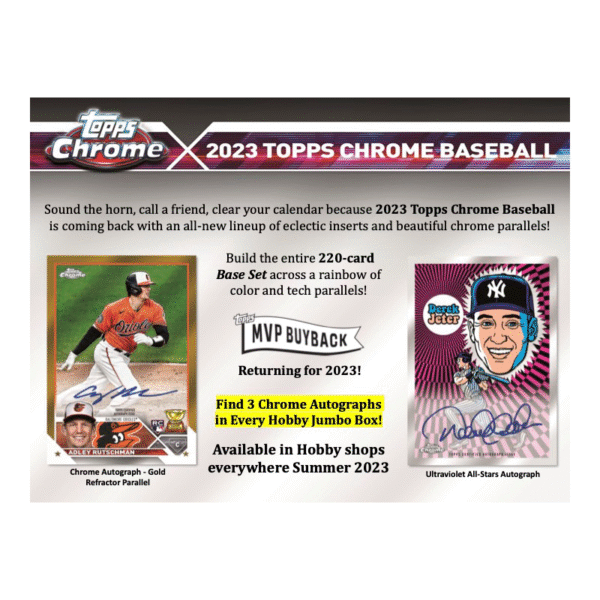 2023 Topps Chrome Baseball Jumbo Box - Image 2