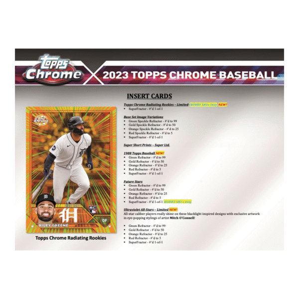 2023 Topps Chrome Baseball Jumbo Box - Image 5
