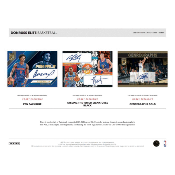 2023/24 Panini Donruss Elite Basketball Hobby Box - Image 4