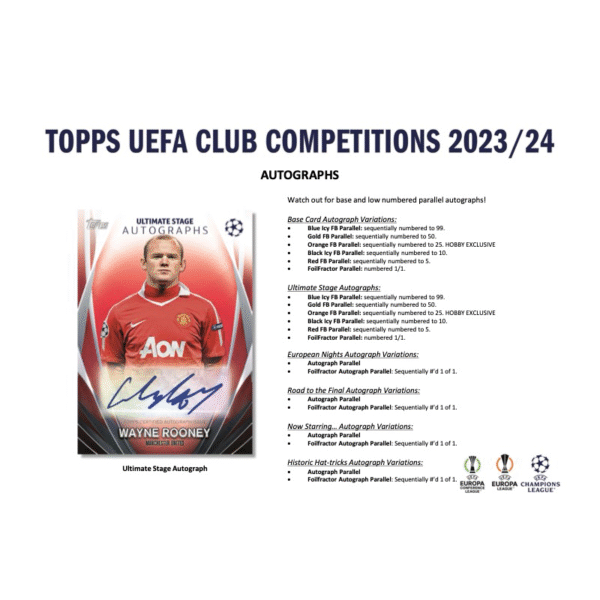 2023/24 Topps UEFA Competitions Club Soccer Hobby 12 Box Case - Image 6