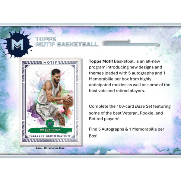 2023/24 Topps Motif Basketball Hobby Box - Image 2