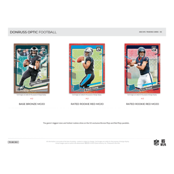 2023 Panini Donruss Optic Football H2 Hybrid Box - Image 2